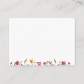 ワイルドフラワー結婚の歓迎抱き枕座席表 エンクロージャーカード (裏面)