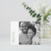 ワイルドフラワー結婚の水彩ありがとうございまID954 サンキューカード (スタンド正面)