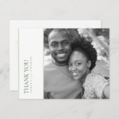 ワイルドフラワー結婚の水彩ありがとうございまID954 サンキューカード (正面/裏面)