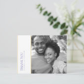 ワイルドフラワー結婚の水彩ありがとうご苦労ID954 サンキューカード (スタンド正面)