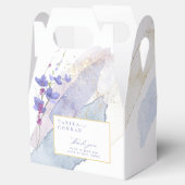 ワイルドフラワー結婚の水彩ありがとうご苦労ID954 フェイバーボックス (オープン)