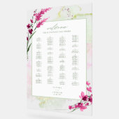 ワイルドフラワー結婚の水彩ウェルカムフェッチアID954 アクリルサイン (傾斜)