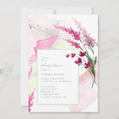 ワイルドフラワー結婚の水彩シャワー明るい赤紫色ID954 (正面)