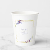 ワイルドフラワー結婚の水彩名Peri ID954 紙コップ (正面)