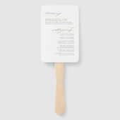 ワイルドフラワー結婚の水彩式フシアID954 ハンドファン (裏面)