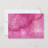 ワイルドフラワー結婚の水彩明るい赤紫色ID954 出欠カード (裏面)