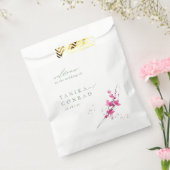 ワイルドフラワー結婚の水彩歓迎フェシアID954 フェイバーバッグ (封をした状態)