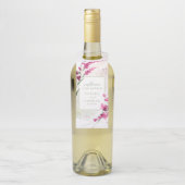 ワイルドフラワー結婚の水彩歓迎フクサID954 ボトルネックタグ (ボトル)