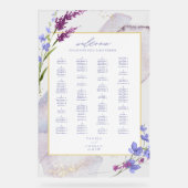 ワイルドフラワー結婚の水彩歓迎Peri ID954 アクリルサイン (正面)