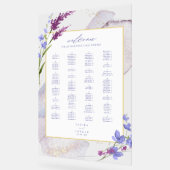 ワイルドフラワー結婚の水彩歓迎Peri ID954 アクリルサイン (傾斜)