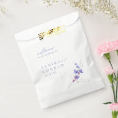 ワイルドフラワー結婚の水彩歓迎Peri ID954 フェイバーバッグ (封をした状態)