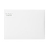 ワイルドフラワー結婚の水彩白ID954 ラップアラウンドラベル (正面)