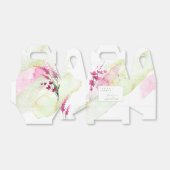 ワイルドフラワー結婚の水彩色ありがとうごきげんふさID954 フェイバーボックス (折り畳みなし)