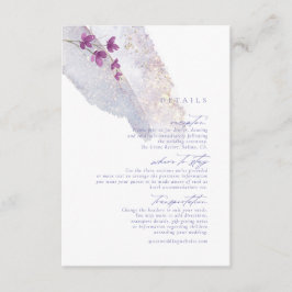 ワイルドフラワー結婚の水彩詳細Peri ID954 エンクロージャーカード