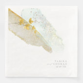 ワイルドフラワー結婚の水色絵を描Str金ゴールドID954 (正面)