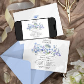 ワイルドフラワー結婚の甘いフローラリハーサルディナー 招待状