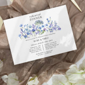 ワイルドフラワー結婚の甘いフローラリハーサルディナー 招待状