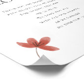 ワイルドフラワー結婚の皆様のご参加に感謝いたします ポスター (角)