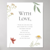 ワイルドフラワー結婚の皆様のご参加に感謝いたします ポスター (正面)