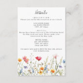 ワイルドフラワー結婚の詳細エンクロージャカード エンクロージャーカード (正面)