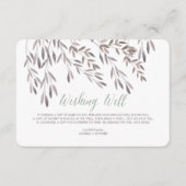 ワイルドフラワー結婚の願い井戸の囲いカード エンクロージャーカード (正面)