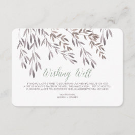 ワイルドフラワー結婚の願い井戸の囲いカード エンクロージャーカード