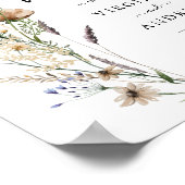 ワイルドフラワー結婚ウェルカムのポスター ポスター