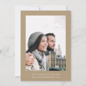 ワイルドフラワー結婚シルエットの日焼け写真 セーブザデート (裏面)