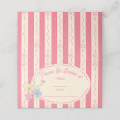 ワイルドフラワー結婚シードパケットのテーブル番号名 プレイスカード (外部開封)