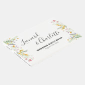 ワイルドフラワー結婚ズのゲストの本の記念 ゲストブック (コーナー)