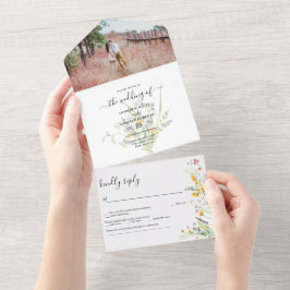 ワイルドフラワー結婚ズの写真 オールインワン招待状