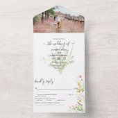 ワイルドフラワー結婚ズの写真 オールインワン招待状 (内側)