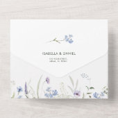 ワイルドフラワー結婚ズの夏の全招待状 オールインワン招待状 (裏面)