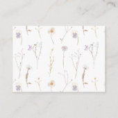 ワイルドフラワー結婚ズのWebサイトのエンクロージャカード エンクロージャーカード (裏面)