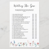 ワイルドフラワー結婚ズまたはカップルのシャワーシューゲーム (正面)