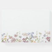 ワイルドフラワー結婚ズゲストブックフローラボホモダン ゲストブック (裏面)