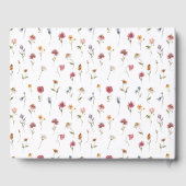 ワイルドフラワー結婚ズゲストブック ゲストブック (裏面)