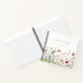 ワイルドフラワー結婚ズゲストブック ノートブック (内部)