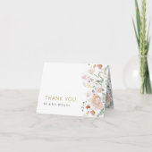 ワイルドフラワー結婚ズサンキューカード サンキューカード (正面)