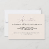 ワイルドフラワー結婚ズフローラのエンクロージャカード 出欠カード (正面)