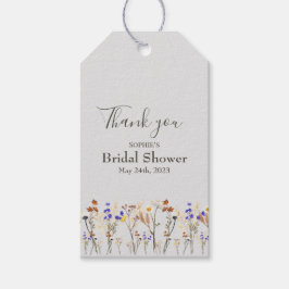ワイルドフラワー結婚ズブライダルシャワーお願いギフトラベル ギフトタグ