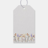 ワイルドフラワー結婚ズブライダルシャワーお願いギフトラベル ギフトタグ (裏面)
