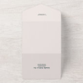 ワイルドフラワー結婚ズボホカントリーフローラ オールインワン招待状 (外側)