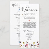 🌸 💍ワイルドフラワー結婚ズ歓迎プログラム (正面/裏面)
