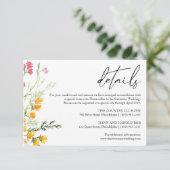 ワイルドフラワー結婚ズ詳細カード 招待状 (スタンド正面)