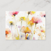 ワイルドフラワー結婚ズ詳細スモールエンクロージャカード エンクロージャーカード (裏面)