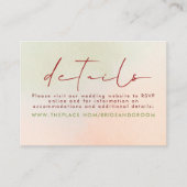 ワイルドフラワー結婚ズ詳細スモールエンクロージャカード エンクロージャーカード (正面)