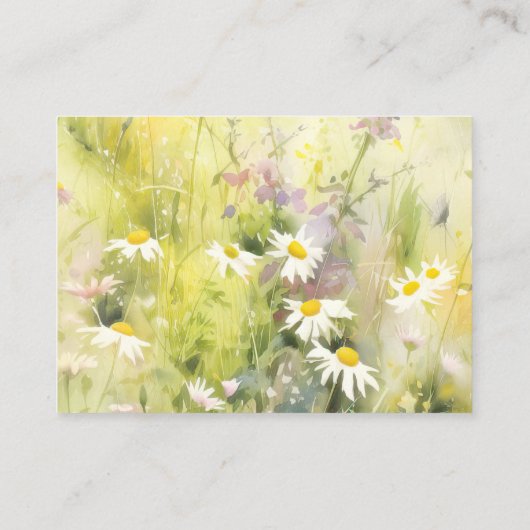 ワイルドフラワー結婚ズ詳細スモール エンクロージャーカード (裏面)