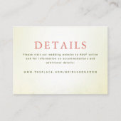 ワイルドフラワー結婚ズ詳細スモール エンクロージャーカード (正面)