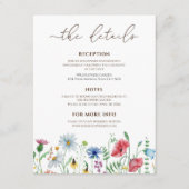 ワイルドフラワー結婚ズ詳細 エンクロージャーカード (正面)